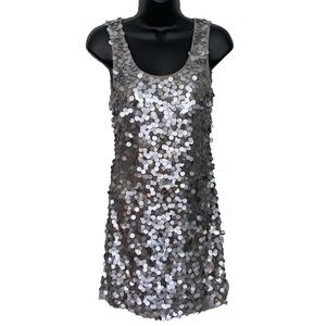 Large-sequined Mini dress
